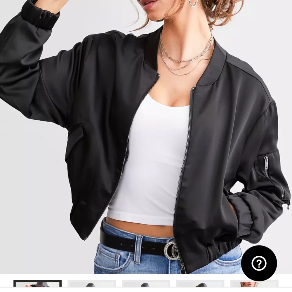 Satin bomb we jacket